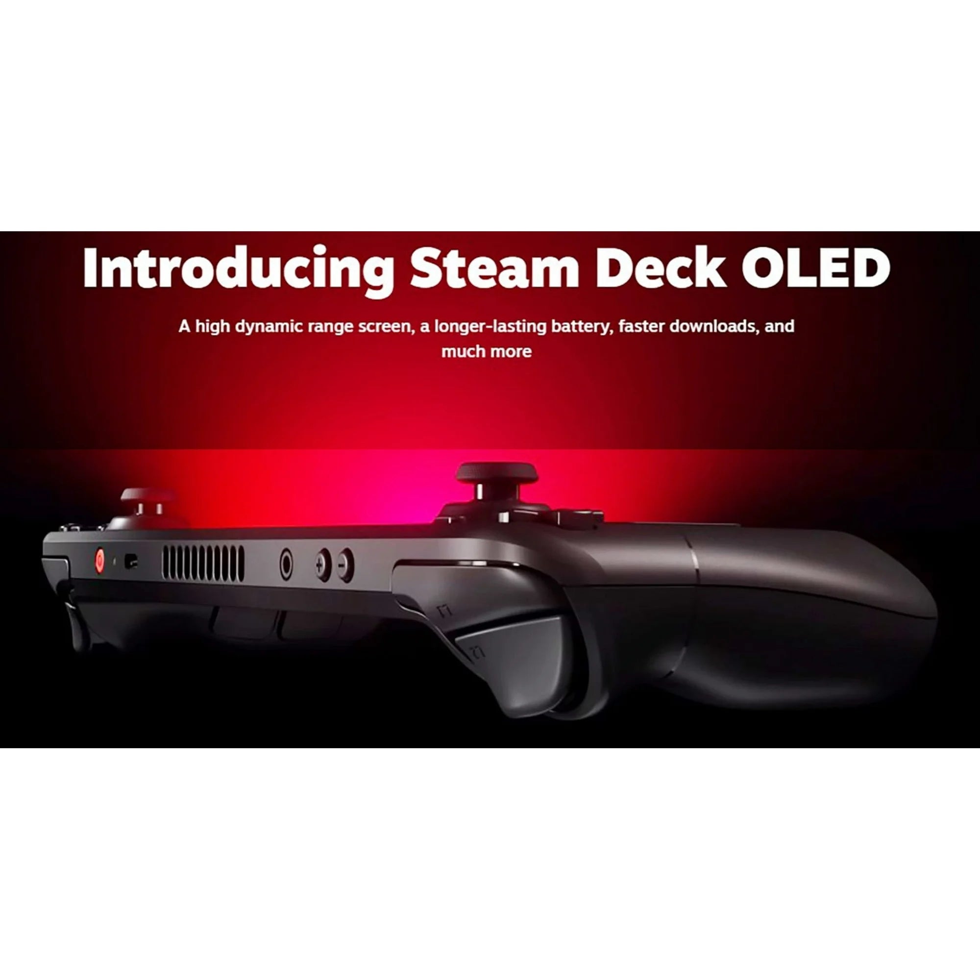 Valve Steam Deck OLED 2TB Upgraded Handheld Gaming Console, 1280 x 800 LCD Touchscreen Display, with 256GB Micro SD Card