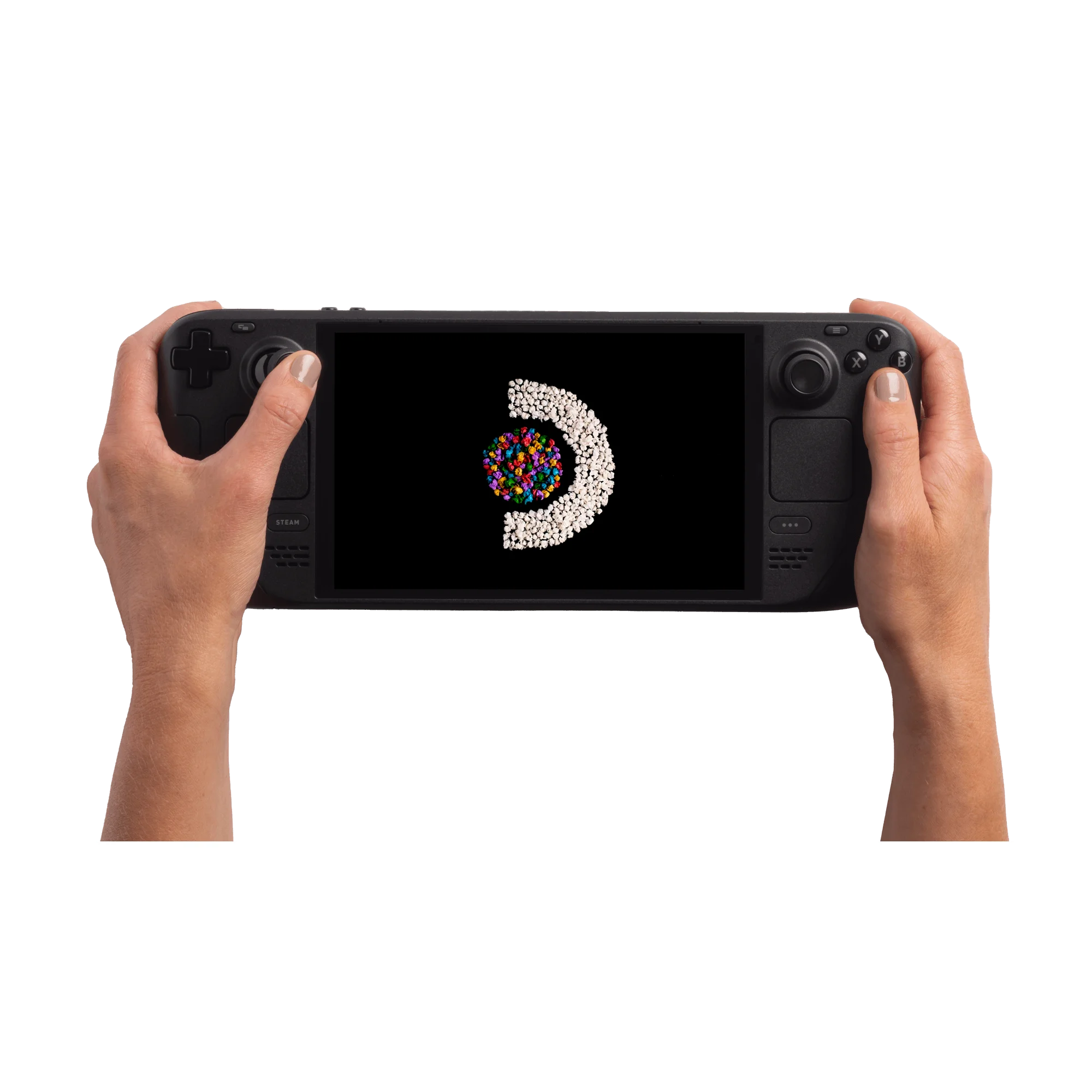 Valve Steam Deck 512GB Upgraded Handheld Gaming Console with Carring case, 16GB RAM, 1280 x 800 LCD Display, Silicone Soft Cover Protector & Joystic Cap & Tempered Glass Film Bundle