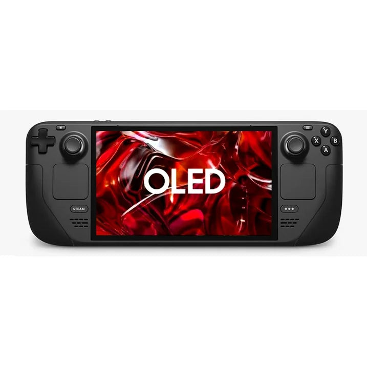 Steam Deck OLED 2TB Upgraded Handheld Gaming Console 16GB RAM, 7.4" inch, 90Hz, 1280 x 800, SteamOS 3, Silicone Cover Tempered Glass Film Bundle