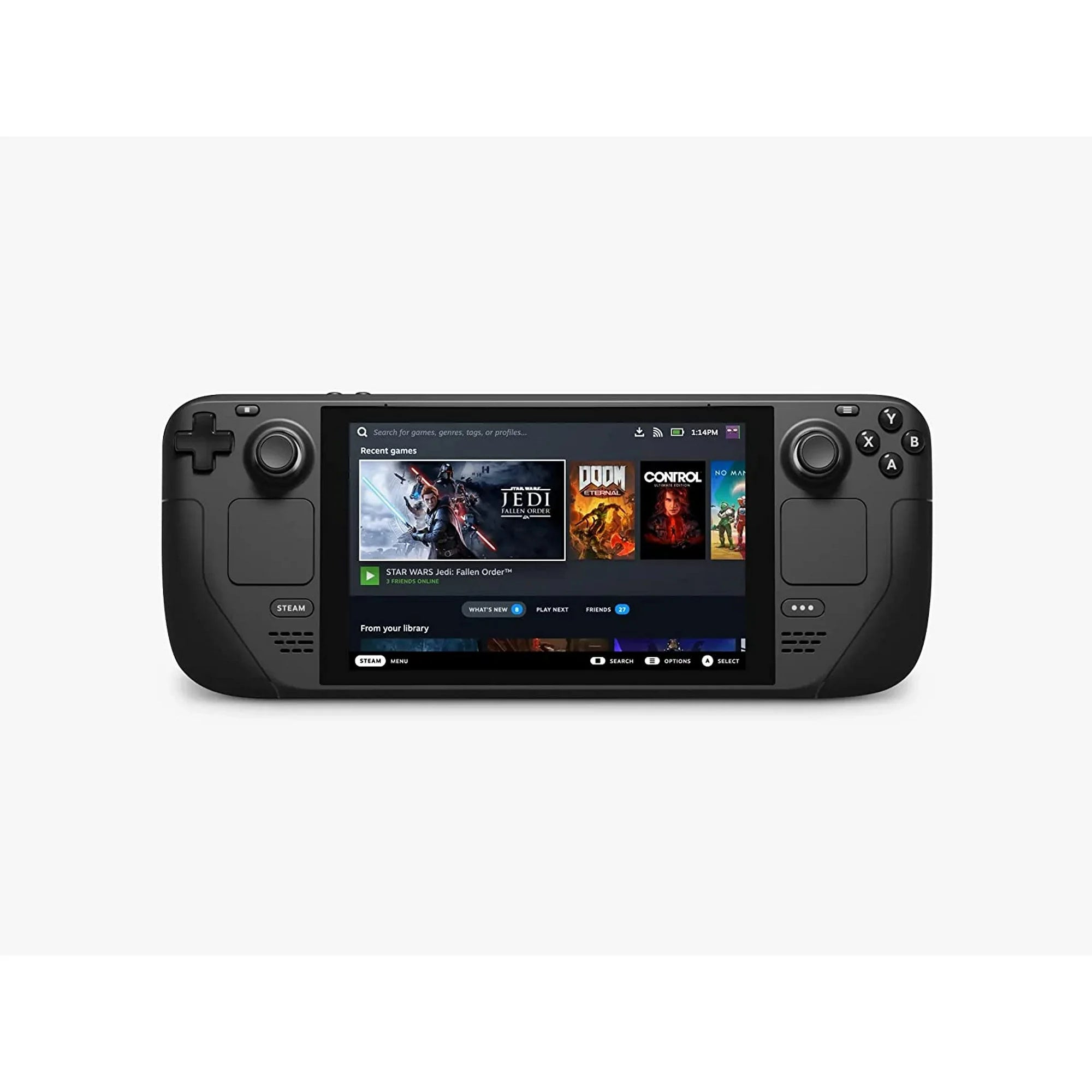 Valve Steam Deck 256GB Handheld Console, 7-inch Touchscreen Display, 1280x800 Resolution, Ergonomic Design, Mytrix HDMI Cable, Lens Cloth, Screen Protector, 3 Accessories: 4 in 1 Bundle