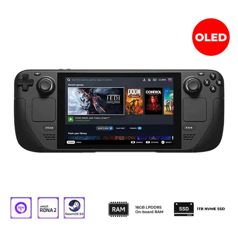 Steam Deck OLED Handheld Game Console - 1TB Upgrade
