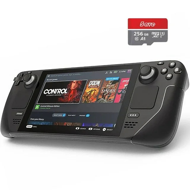 Valve Steam Deck OLED 2TB Upgraded Handheld Gaming Console, 1280 x 800 LCD Touchscreen Display, with 256GB Micro SD Card