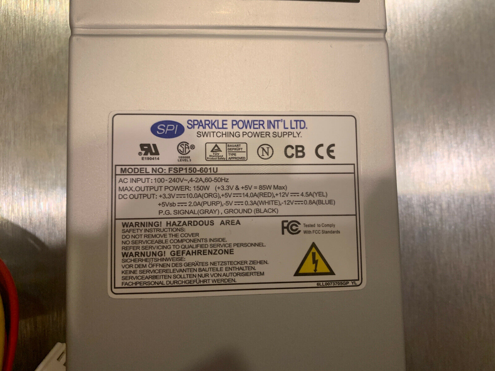 Sparkle Power FSP150-601U 150W 4.2A Switching Power Supply SPI Datacasting New